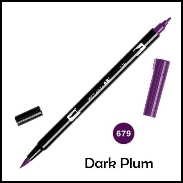 

TERBARU ABT TOMBOW DUAL BRUSH PEN ART MAKER 679 DARK PLUM !!