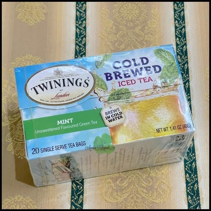 

TERBARU TWININGS COLD BREW TEA (SACHET) PEACH MINT BERRIES ENGLISH CLASSIC !!!!!!