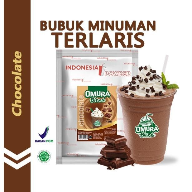 

BIG SALE BUBUK MINUMAN RASA CHOCOLATE/COKELAT 1 KG OMURA BLEND !!!!!