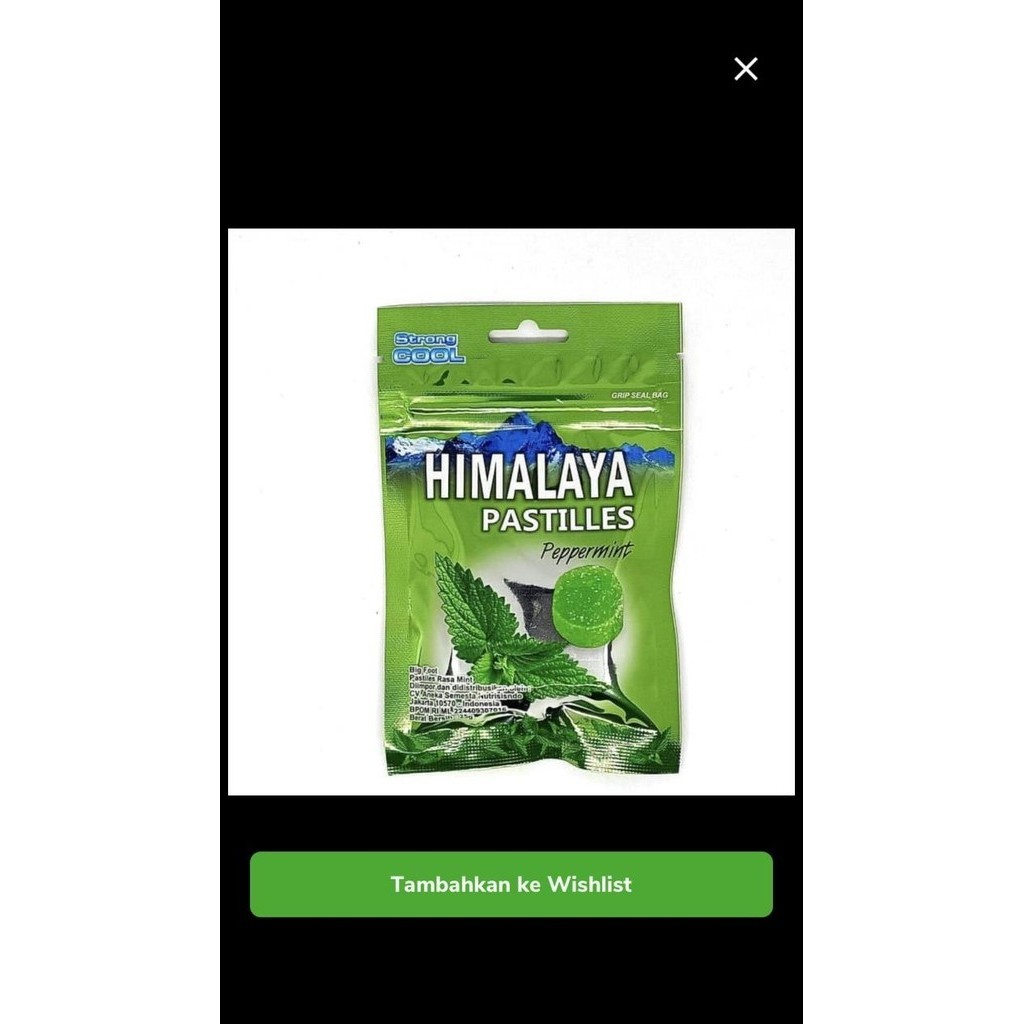 

HOT DEAL PERMEN HIMALAYA PASTILLES PEPPERMINT 25 GRM !!!!!!