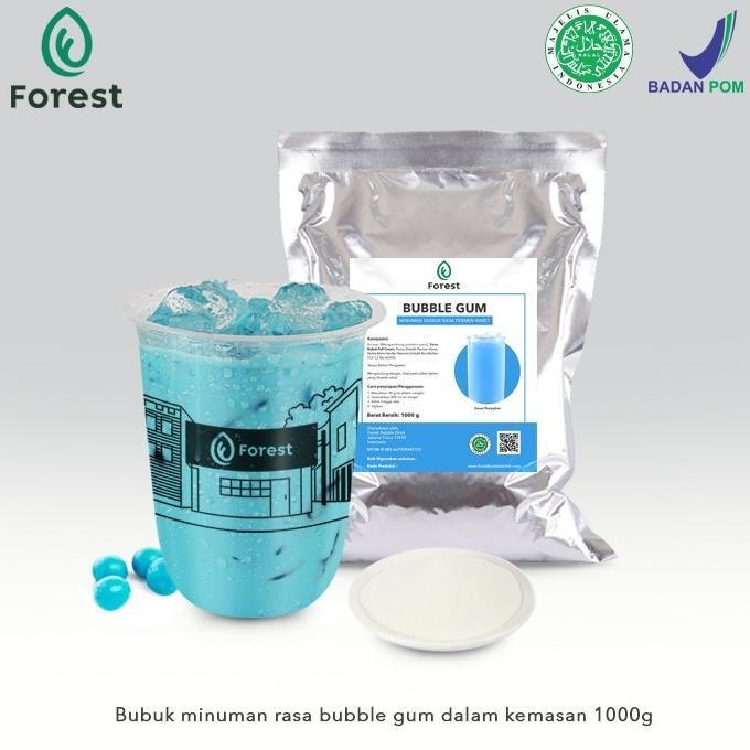

BIG SALE BUBUK MINUMAN BUBBLE GUM POWDER 1000G - FOREST BUBBLE DRINK TC !!!!!