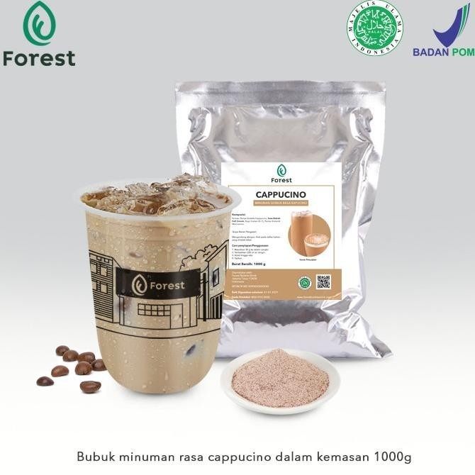 

BIG SALE BUBUK MINUMAN CAPPUCCINO POWDER 1000G - FOREST BUBBLE DRINK TC !!!!!
