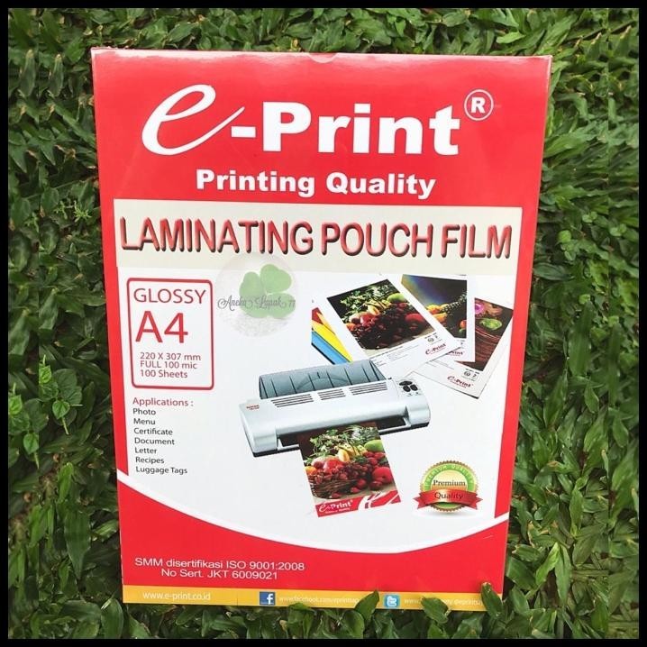 

TERMURAH PLASTIK LAMINATING POUCH FILM A4 100 MIC 100SH MURAH GROSIR !!!!