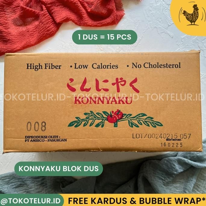 

BIG SALE KONNYAKU BLOK (SHIRATAKI KONNYAKU LOW CARBS-KETOGENIC) PERDUS/CARTON !!!!!