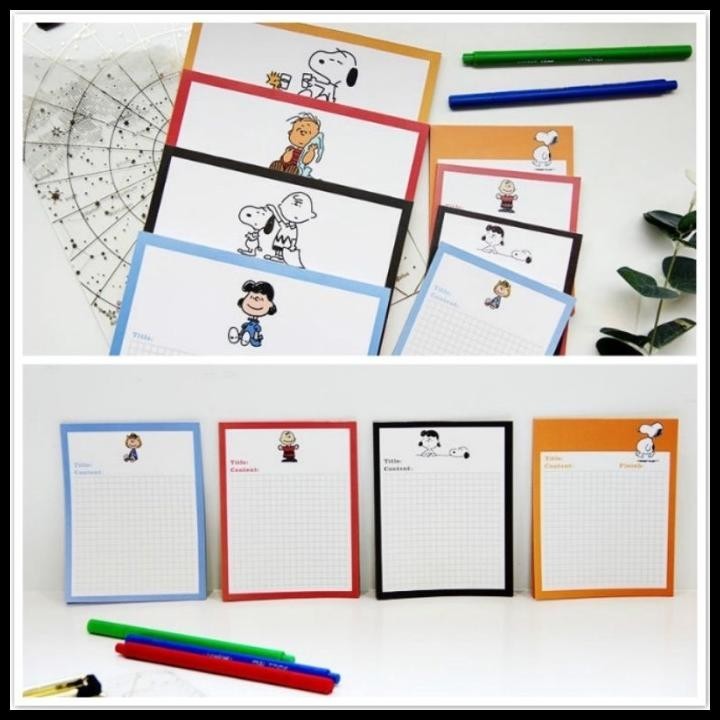 

TERMURAH KOREAN NOTEPAD MEMOPAD CARTOON SNOOPY !!!!!