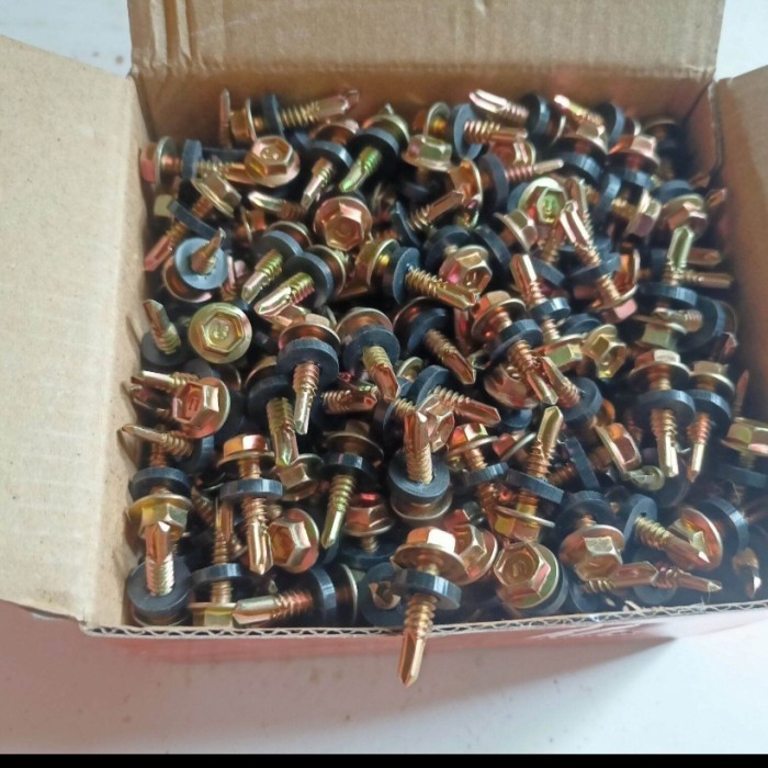 baut skrup roofing 2 cm isi 800pcs per kotak