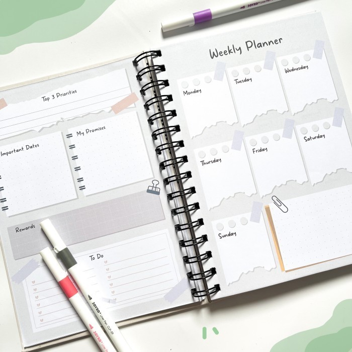 Planner 2024 2025 / Weekly Planner / Monthly Planner / Daily Planner