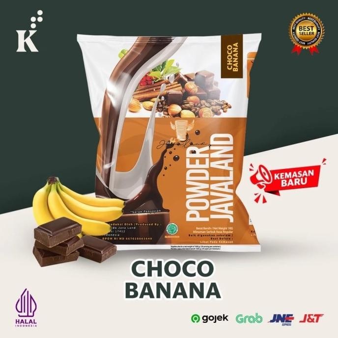 

NEW PRODUK BUBUK MINUMAN CHOCO BANANA BUBBLE POWDER DRINK ORIGINAL JAVALAND 1KG !!!!!