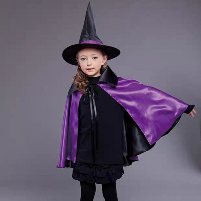 Witch kids costume Halloween kostum anak penyihir nenek sihir