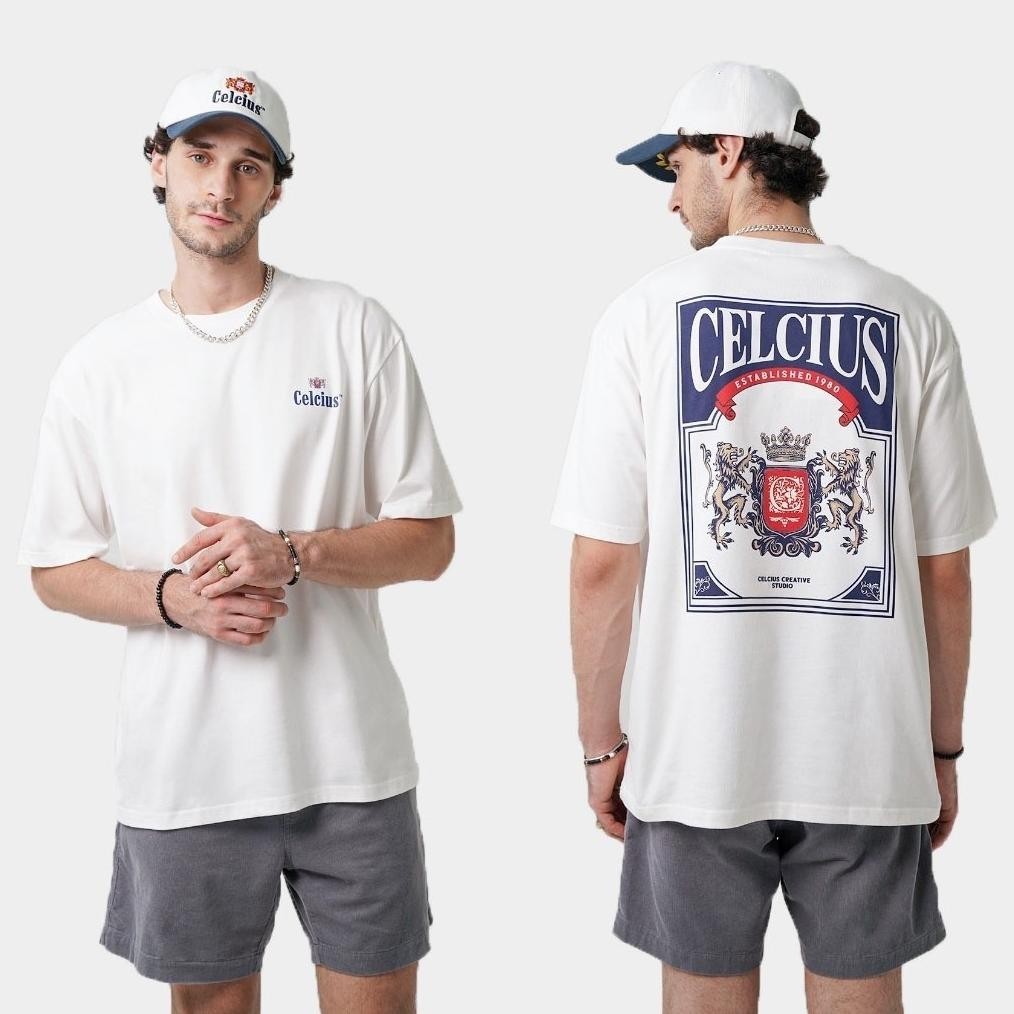 Kaos Baju Celcius Autumn Winter Heraldic Big Logo Tee T-Shirt Original Anak Dewasa Terbaru