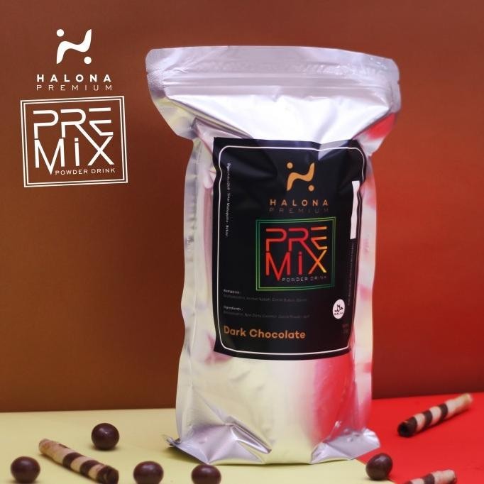

NEW PRODUK DARK CHOCOLATE HALONA PREMIUM PREMIX| BUBUK MINUMAN 1 KG 1000 GRAM !!!!!