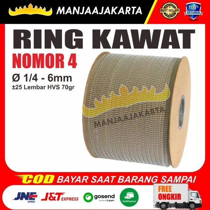 

Kawat Spiral Jilid 1/4 Nomer 4 Ring Kawat Spiral Kalender Dinding Roll Premium Murah Baru