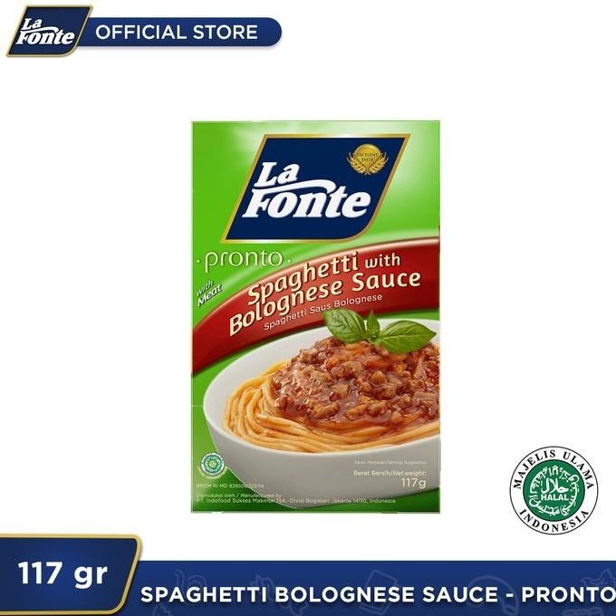 

TERBARU 1 DUS - LA FONTE SPAGHETTI SAOS BOLOGNESE 117GR !!!!!