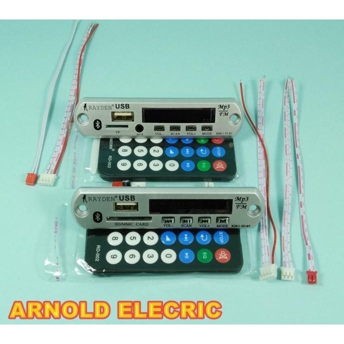 Modul Kit 6V-12V Mp3 Player BLUETOOTH-FM Radio Raiden