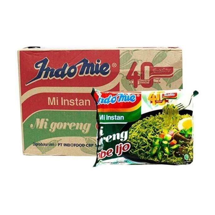 

BIG SALE SEI INDOMIE MIE GORENG RASA CABE IJO [ 85 GR /40PCS/1 KARTON ] !!!!!