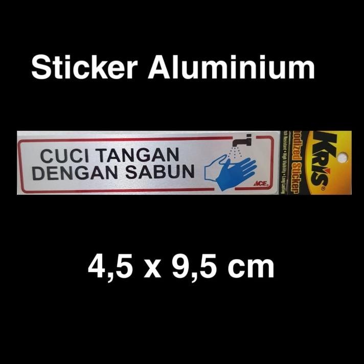 

GRATIS ONGKIR KRIS STIKER CUCI TANGAN DENGAN SABUN - STICKER ALUMINIUM - SATUAN !!!!!