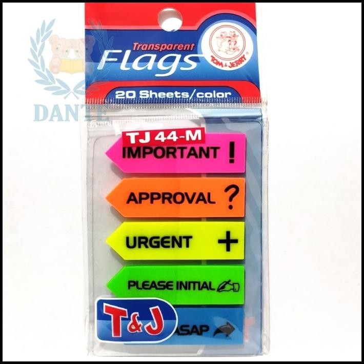 

HOT DEAL LABEL TRANSPARENT FLAGS TJ 44-M