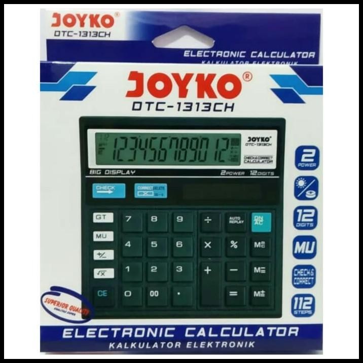 

DISKON KALKULATOR JOYKO 12 DIGITS DTC-1313CH !!!!!!!