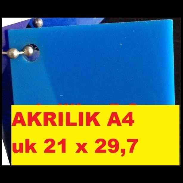 

BEST DEAL AKRILIK A4 LEMBARAN 3MM ACRYLIC 3MM BIRU SOLID MARGA CIPTA