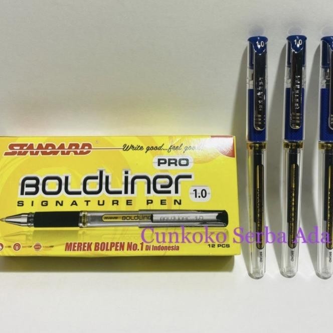 

Refill Pulpen Standard Boldliner Pro 1.0 ( Hitam ) / 1 Box Isi 12 Pcs | Casmenon