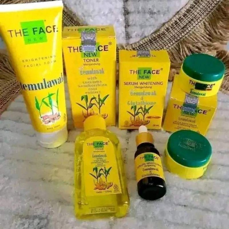 THE FACE TEMULAWAK BRIGHTENING KIT/ TEMULAWAK CREAM / FACE WAST ASLI Original BPOM