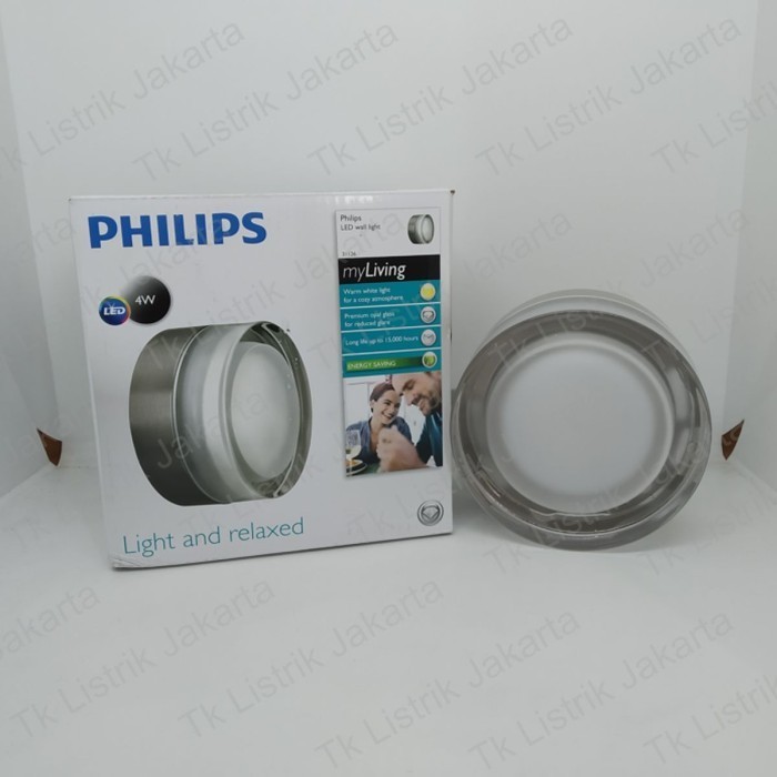 Philips 31126 Wall Lamp Nikel LED 4W 240V