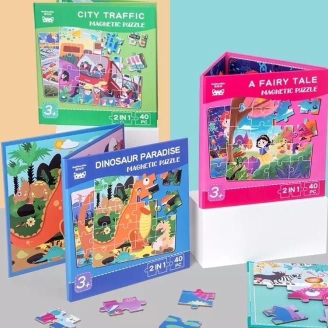 Mainan Edukasi Anak - Buku Magnetic - Magnetic Book - Puzzle Magnetic Tesani