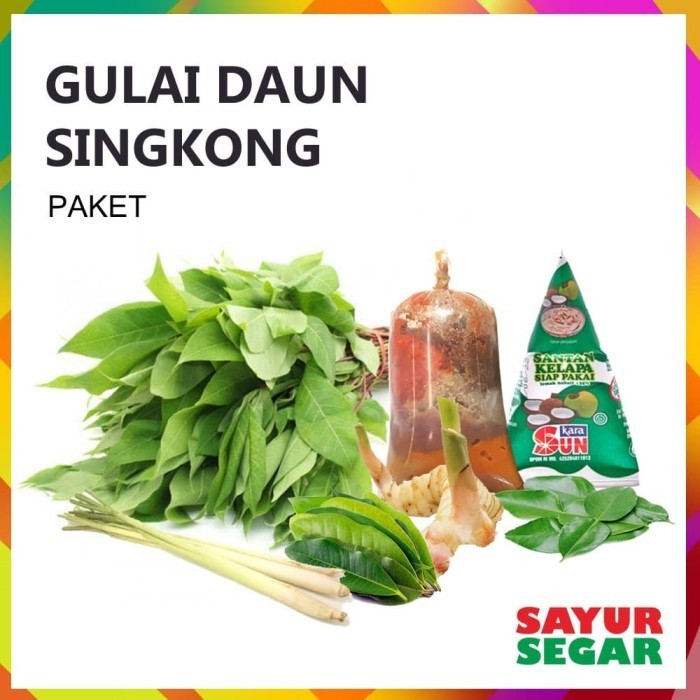 

[CIBUBUR] PAKET LENGKAP GULAI DAUN SINGKONG [1 Paket]
