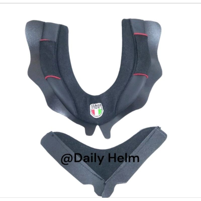 PAKET NECKROLL& CHINGUARD (BUSA LEHER DAN DAGU)HELM FULLPACE MODEL AGV MASUK SEMUA HELM FULLPACE