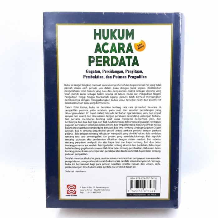 Buku Original Hukum Acara Perdata M.Yahya Harahap.S.H Terlaris