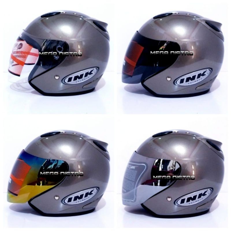 Promo Helm Helm ink centro grade ori abu-abu