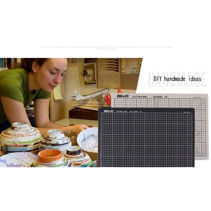 

New Cutting Mat Jumbo, Self Healing A1 Hitam Atau Abu. Made In