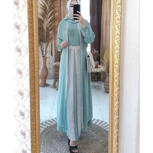Gamis Abaya Remaja Zifa Sabira Dress Payet Swarovski Muslimah Y Gamis Abaya Remaja