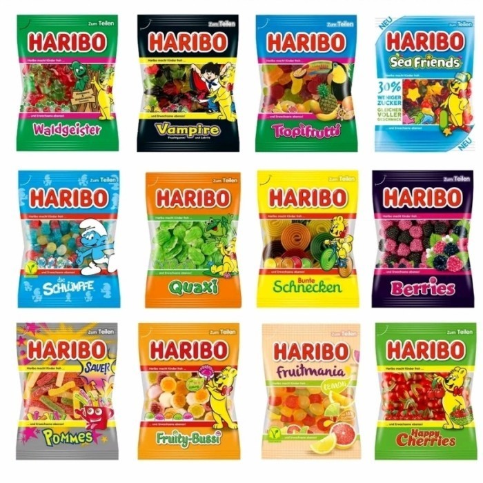 

Haribo Sour Gummy Candy Permen Asam Buah