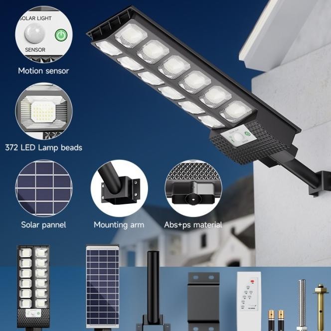 Ookas Lampu Jalan Tenaga Surya Led Outdoor Waterproof Sensor Lampu | Toko.Kini