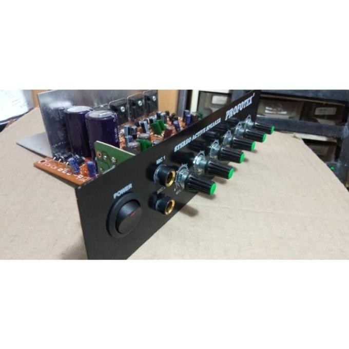 cod rangkaian kit modul power amplifier speaker aktif stereo plus echo