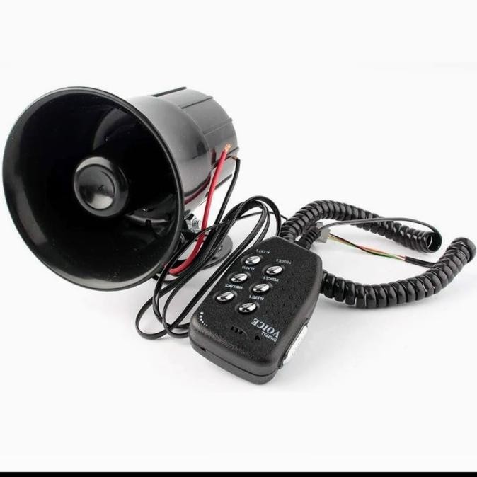 Klakson Sirine Patwal Polisi TOA 6 Suara Modul + Speaker Motor Mobil