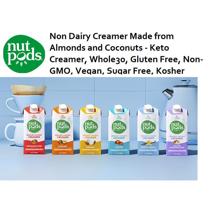 

Nuts Coffee Creamer Unsweetened Non Dairy Akmond Coconuts Vegan