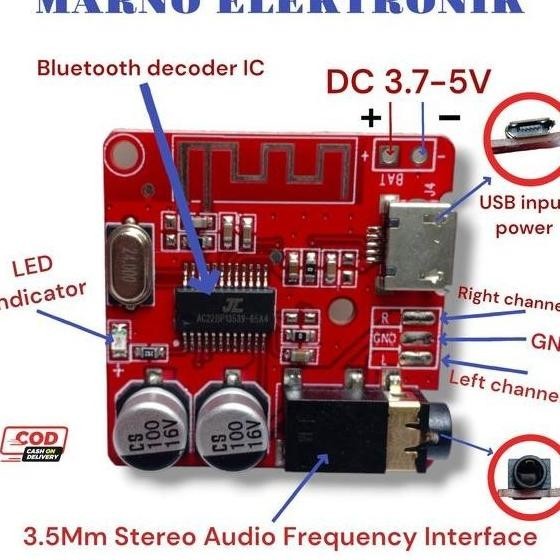 MODUL MP3 BLUETOOTH BOARD SPEAKER AUDIO RECEIVER BOARD AMPLIFIER