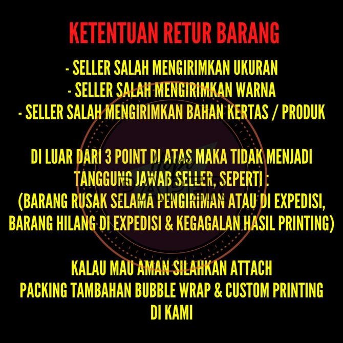 

Kertas Stiker Chromo Glossy A4 - 500 Lembar / Kertas Stiker Cromo