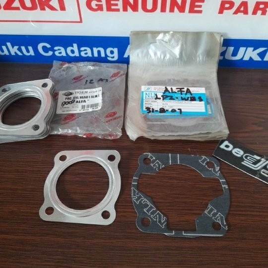 gasket packing paking perpak cylinder head cop kop blok top set topset YAMAHA ALFA SIGMA CHAMP ASLI 