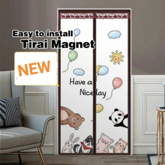 Tirai Pintu Magnet Pvc Khusus Ruang Ac Bahan Tebal