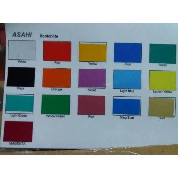 

Sticker Asahi Reflective Sheet 1 Roll