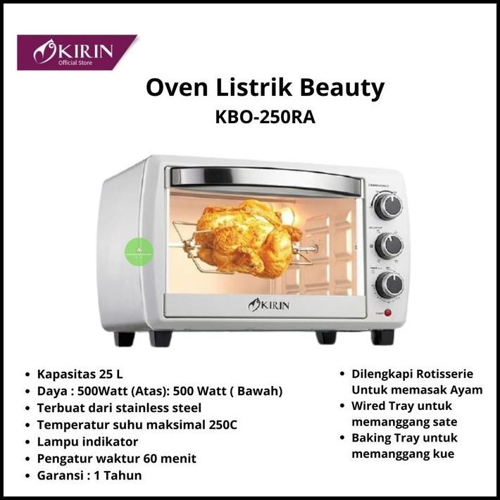 KIRIN OVEN LISTRIK BEAUTY 25 LITER KBO-250RA