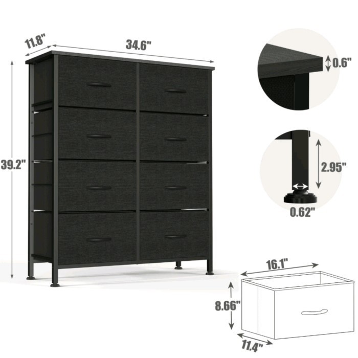 

Lemari Pakain Linen 8 Laci