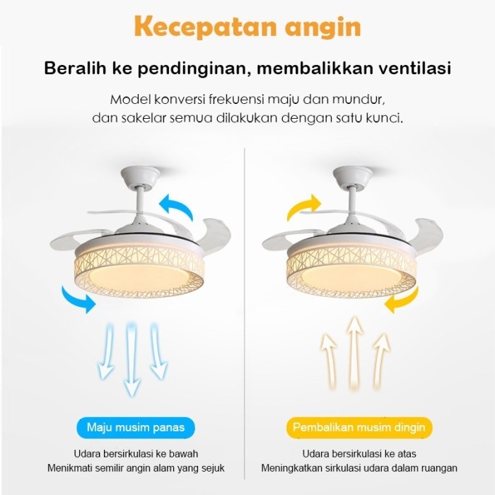 

Lampu Gantung Led Kipas Angin Meh Remote