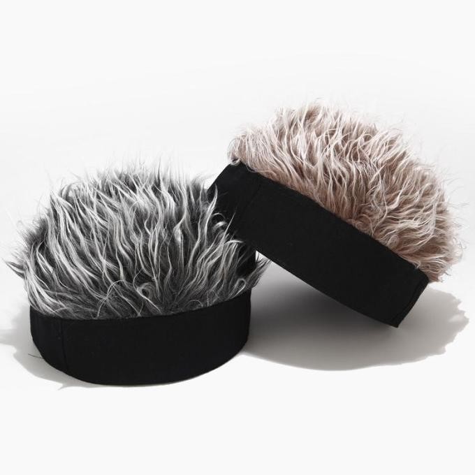 Topi Wig Pria Topi Wig Rambut Cosplay Topi Pria Wanita Rambut Palsu Jihanstoress