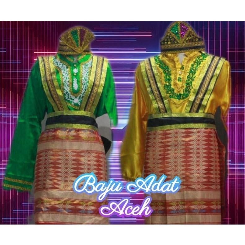 XCV Baju Adat Aceh Dewasa // Tari Saman Aceh (Pria/Wanita ) TERLARIS