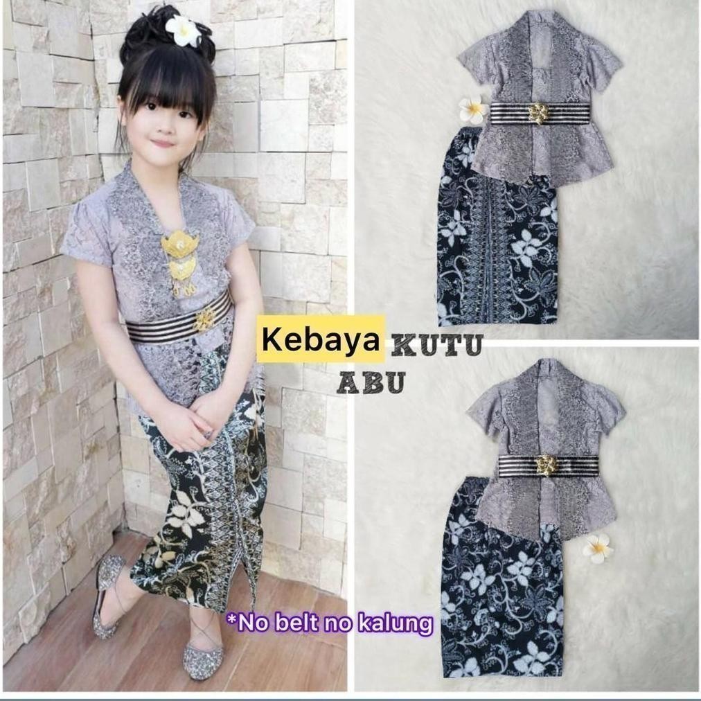 FGH Baju Adat Anak Perempuan Kebaya Anak Brukat Batik Modern Set Kebaya Anak Perempuan Setelan Kebay