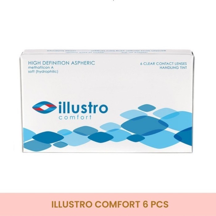 Illustro Comfort Lensa Kontak / Softlens Bening Illustro Comfort 6Pcs